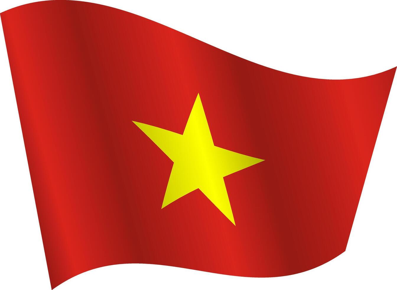 Flag the country Vietnam on white background vector