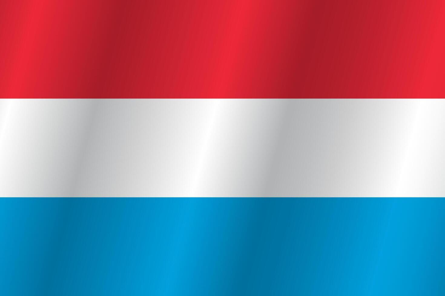 Flag of the country Luxembourg on a white background vector
