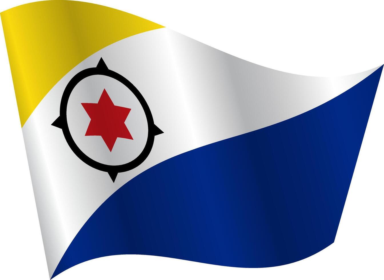 Flag of the country Bonaire on white background vector