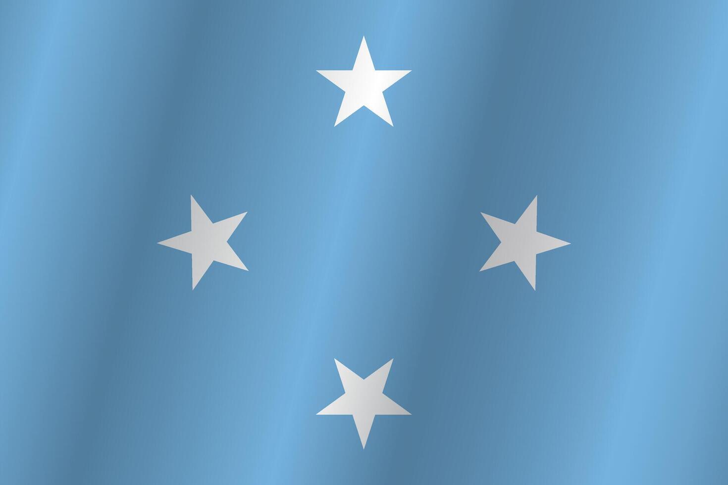 Flag of the country Federated States of Micronesia on a white background vector