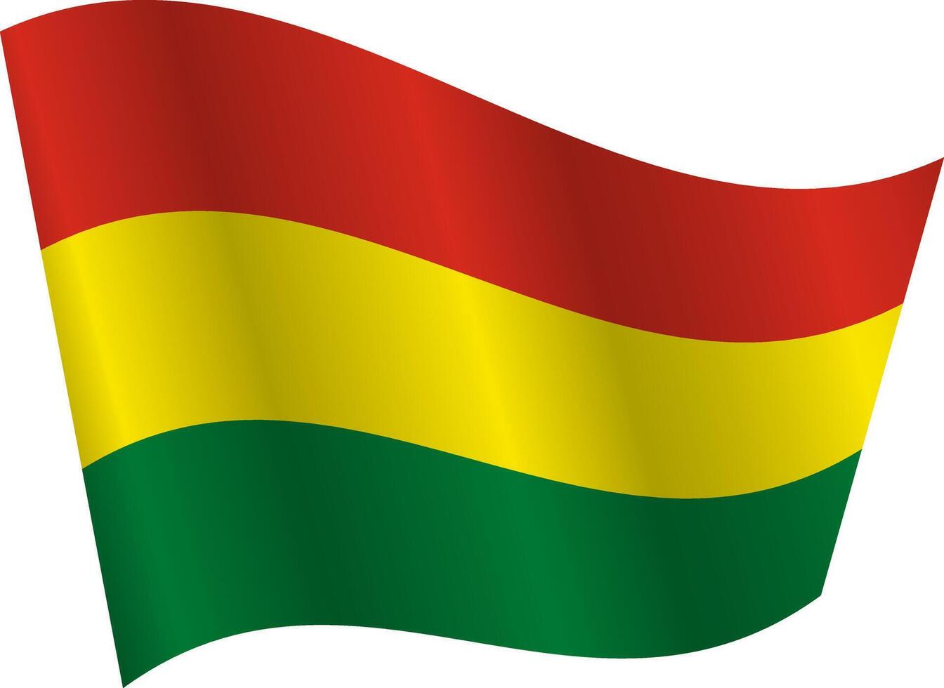 Flag of the country Bolivia on white background vector