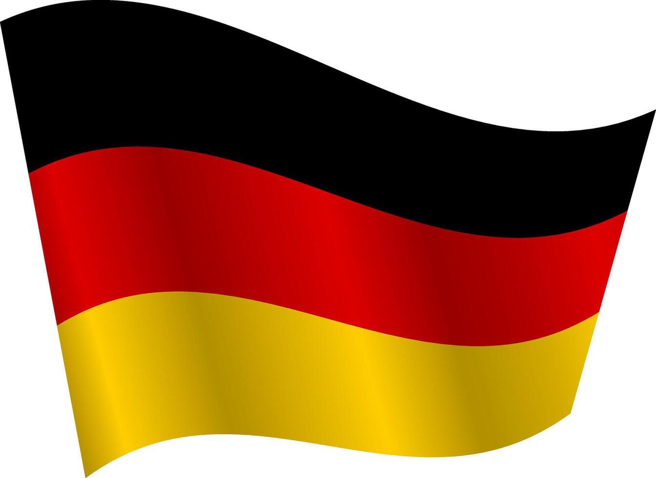 Flag of the country Germany on white background vector