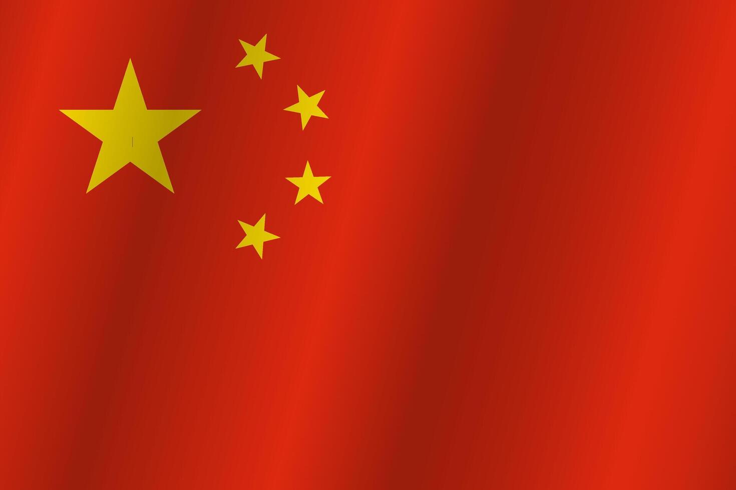 Flag of the country Peoples Republic of China on a white background vector