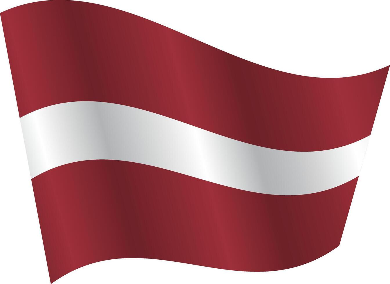 Flag of the country Latvia on a white background vector
