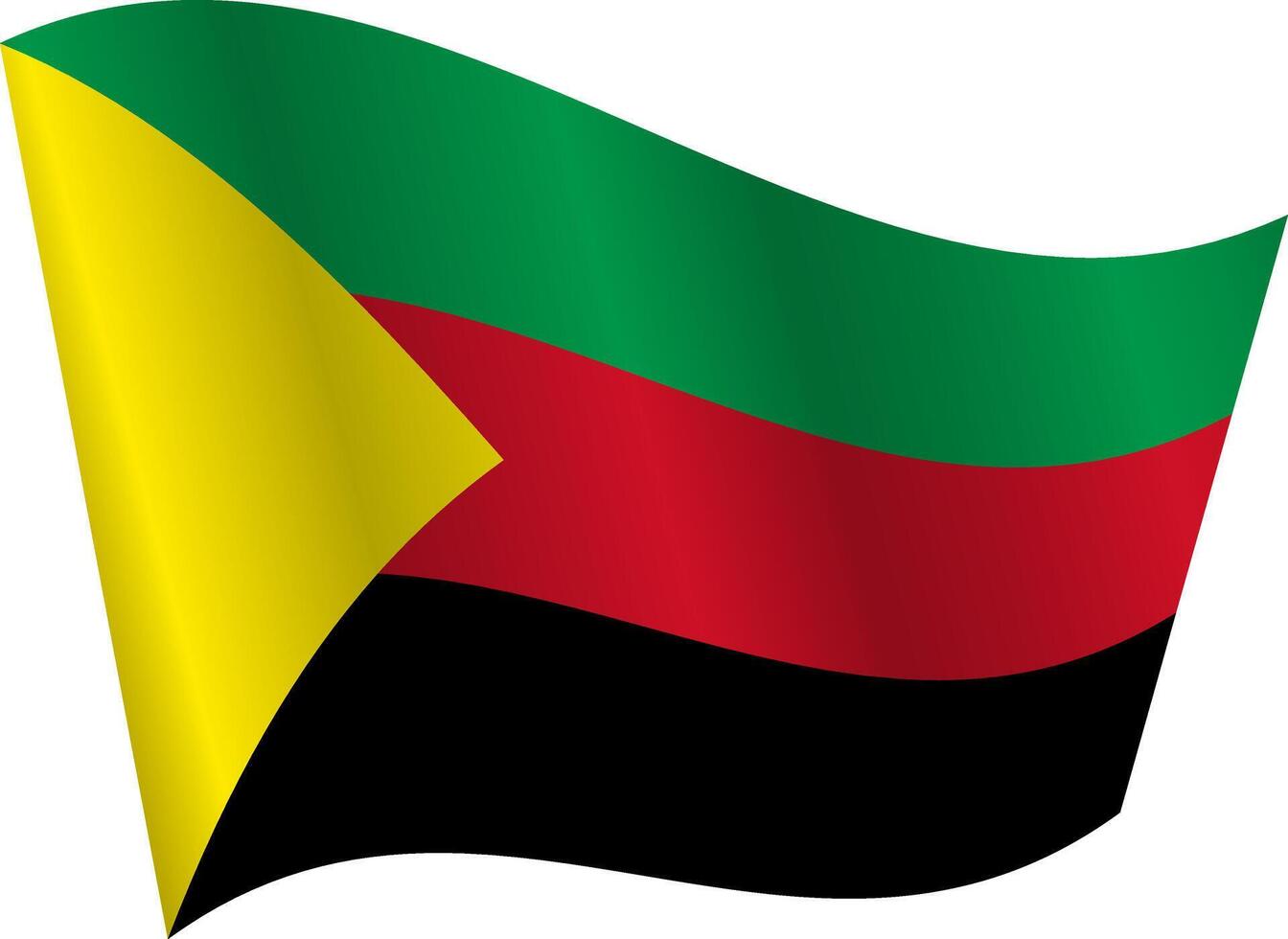Flag of the country MNLA Azawad on white background vector