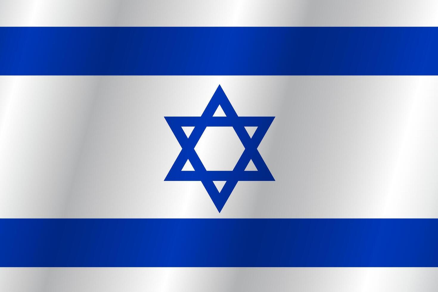 Flag of the country Israel on a white background vector
