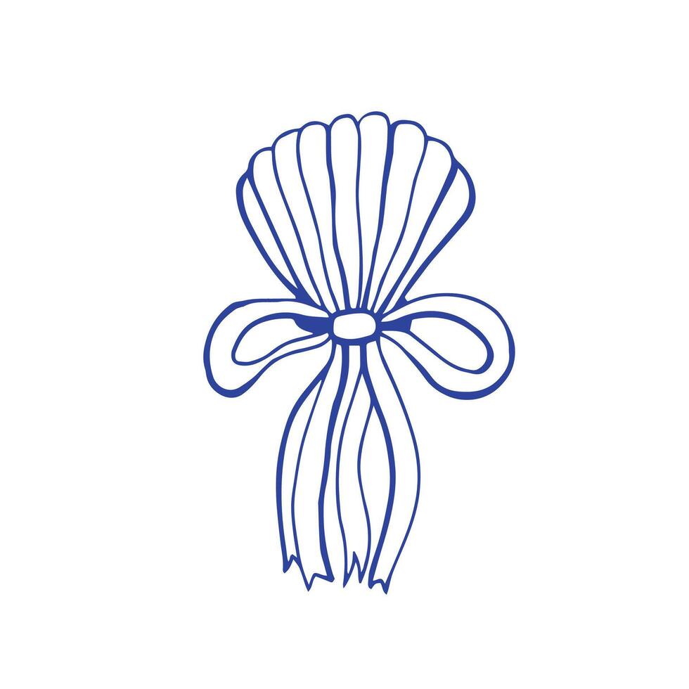 Mediterranean whimsical hand drawn sketch style illustrations vector