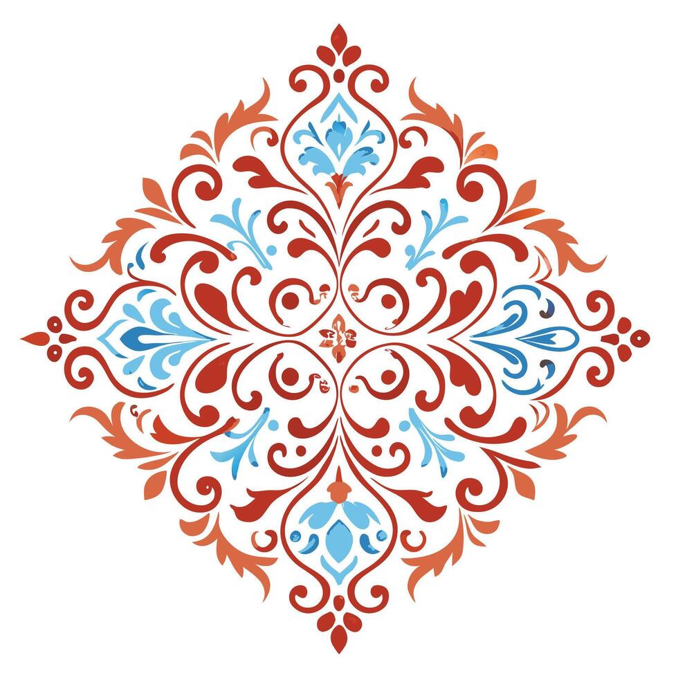 Ornamental Design Element Rhombus Shape Pattern vector