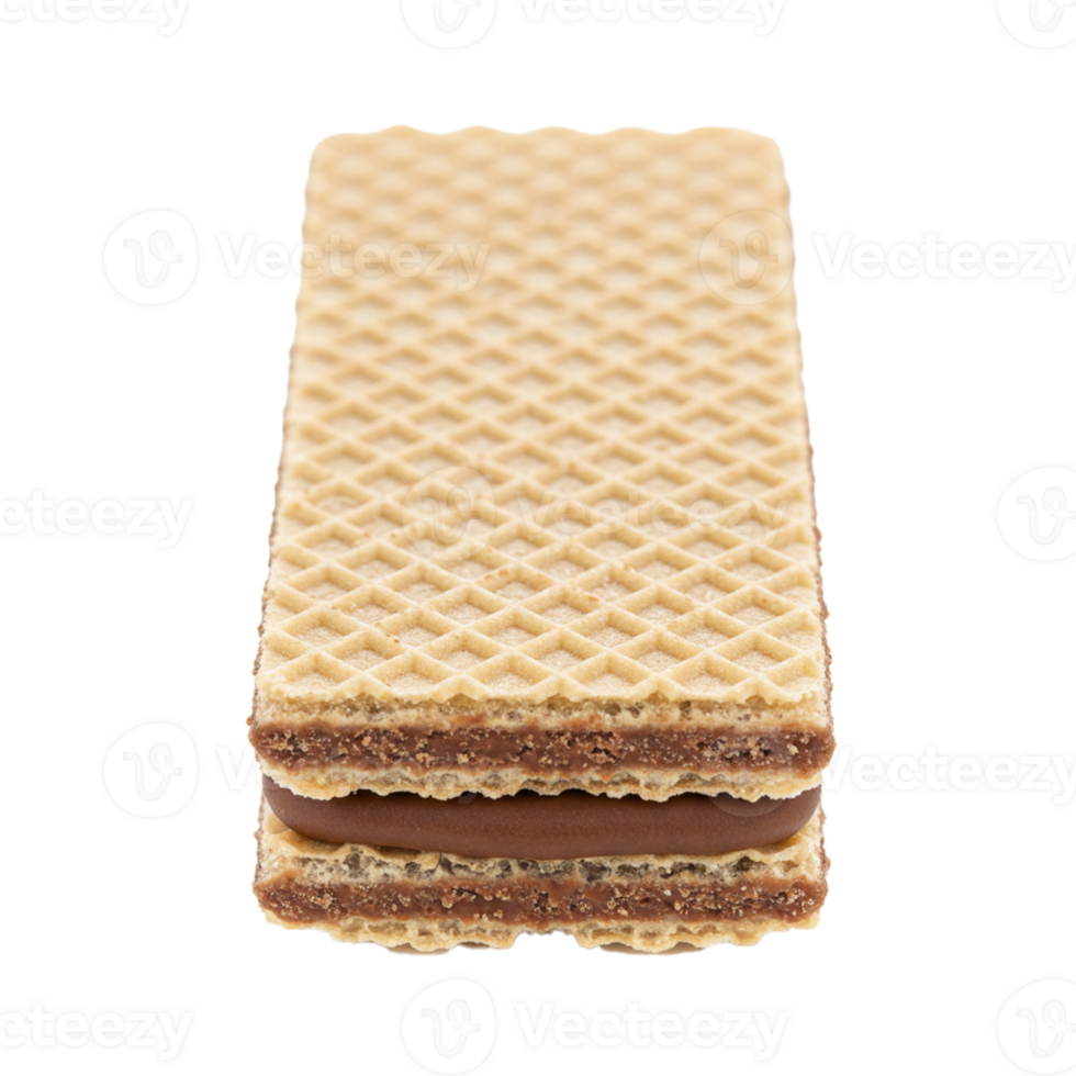 Filled wafer cookie offering a delightful combination of crunch and cream png