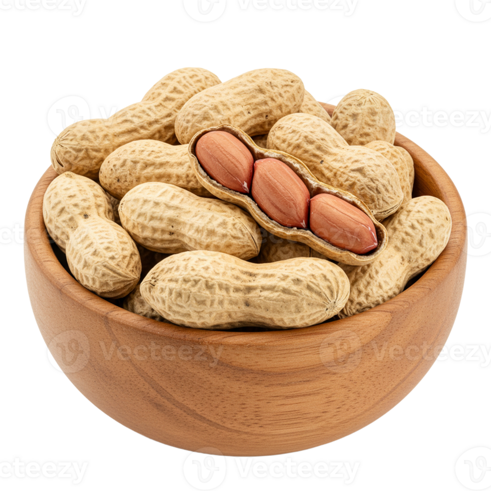Peanuts in their shells, perfect for snacking or adding flavor to various dishes png