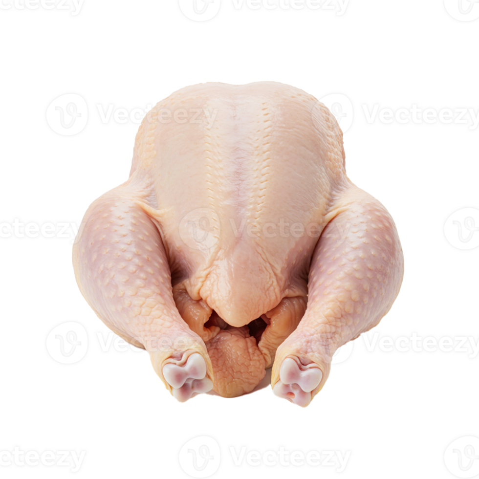 Whole fresh raw chicken available for roasting and meal preparation png
