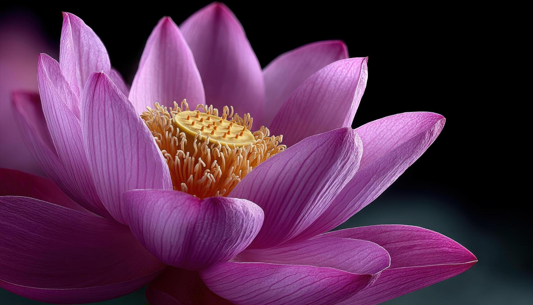 Elegant lotus flower blooming in nature close-up photography serene environment artistic viewpoint photo