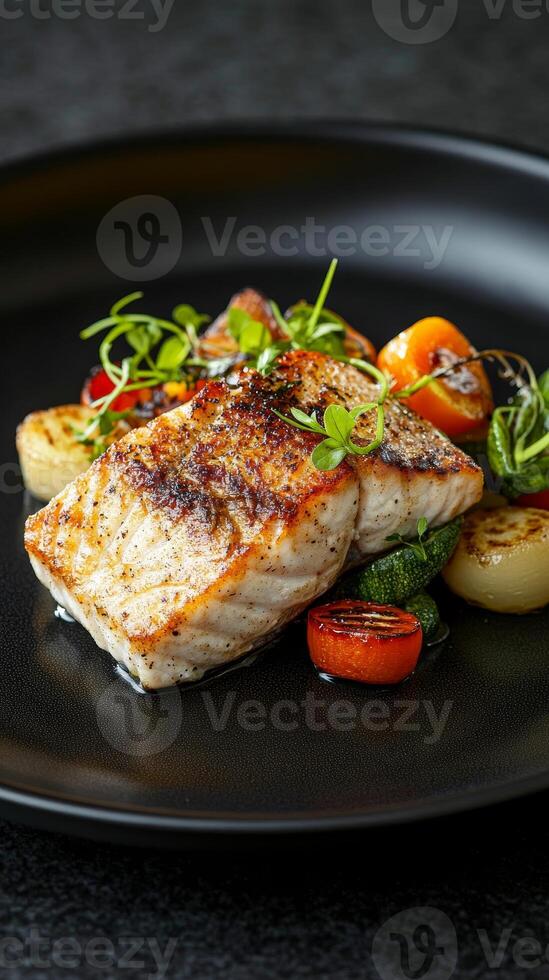 Grilled Fish with Roasted Vegetables - Exquisite Culinary Delights photo