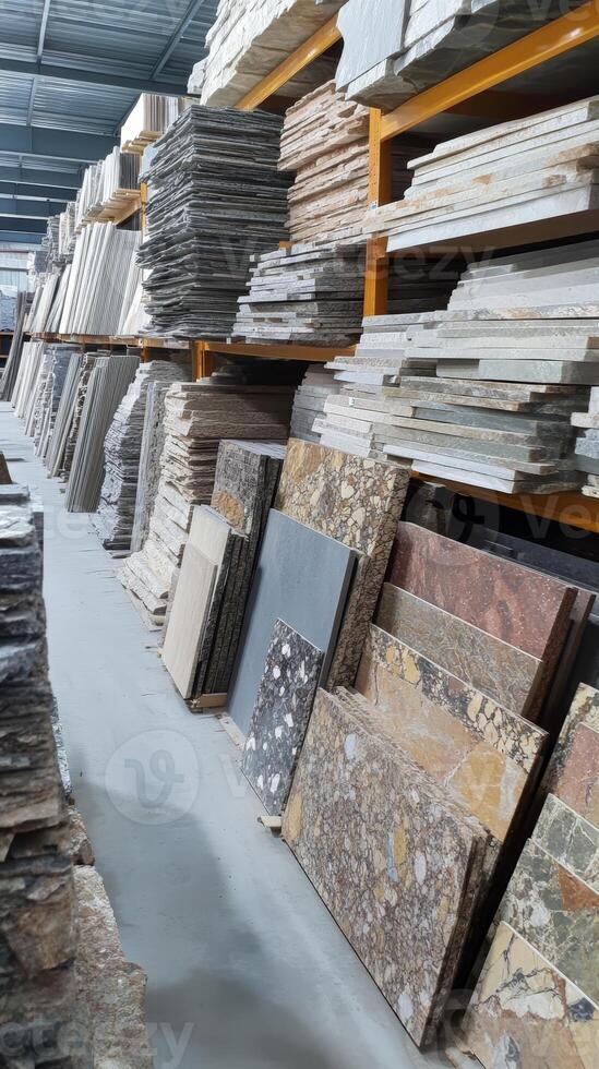 Vast Selection of Natural Stone Slabs for Construction and Design photo