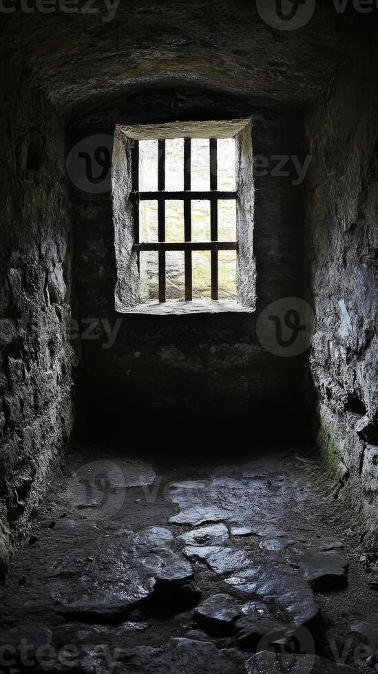 Ancient Dungeon Cell with a Single Window photo