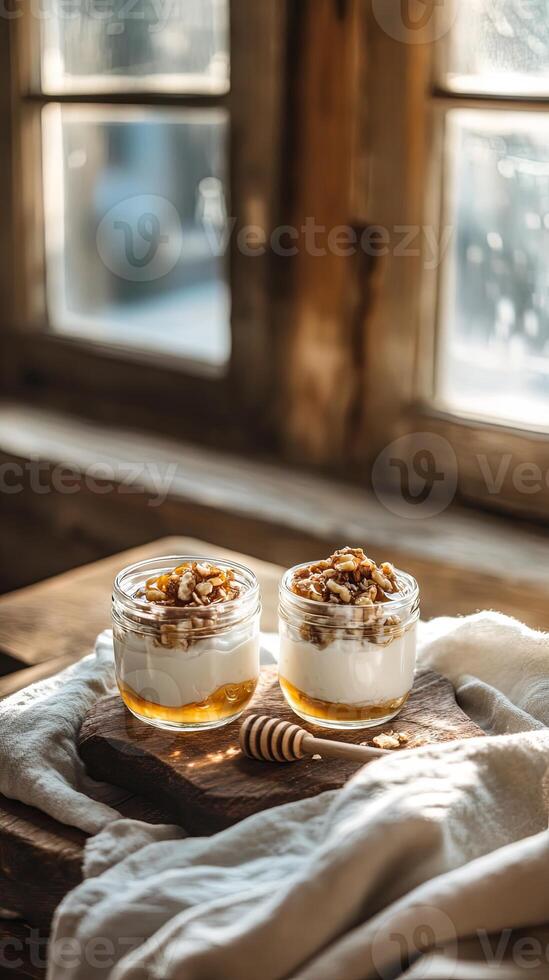Honey Yogurt with Walnuts A Delicious and Simple Dessert photo