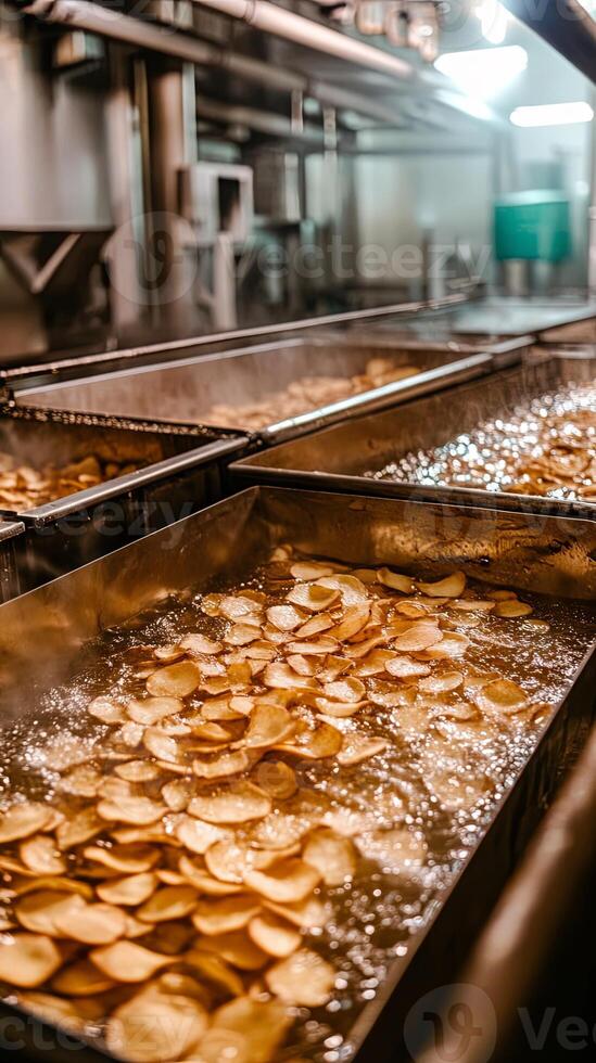 Potato Chips Production Line A Glimpse into the Making of Your Favorite Snack photo