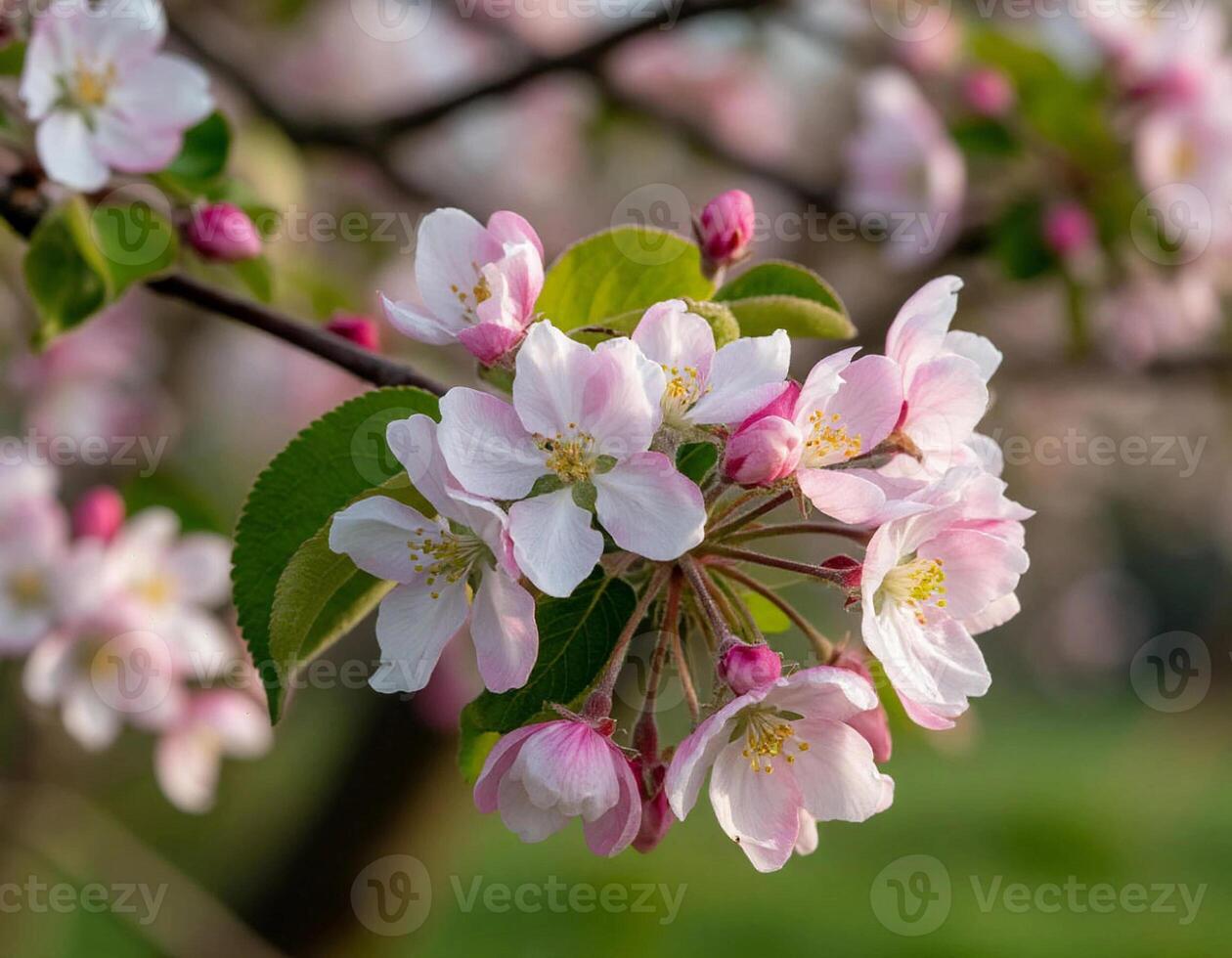 Apple tree flowers photo