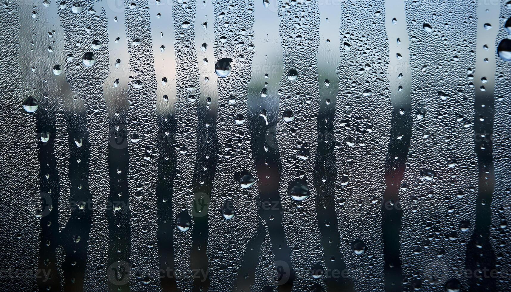 A window with rain drops on it photo