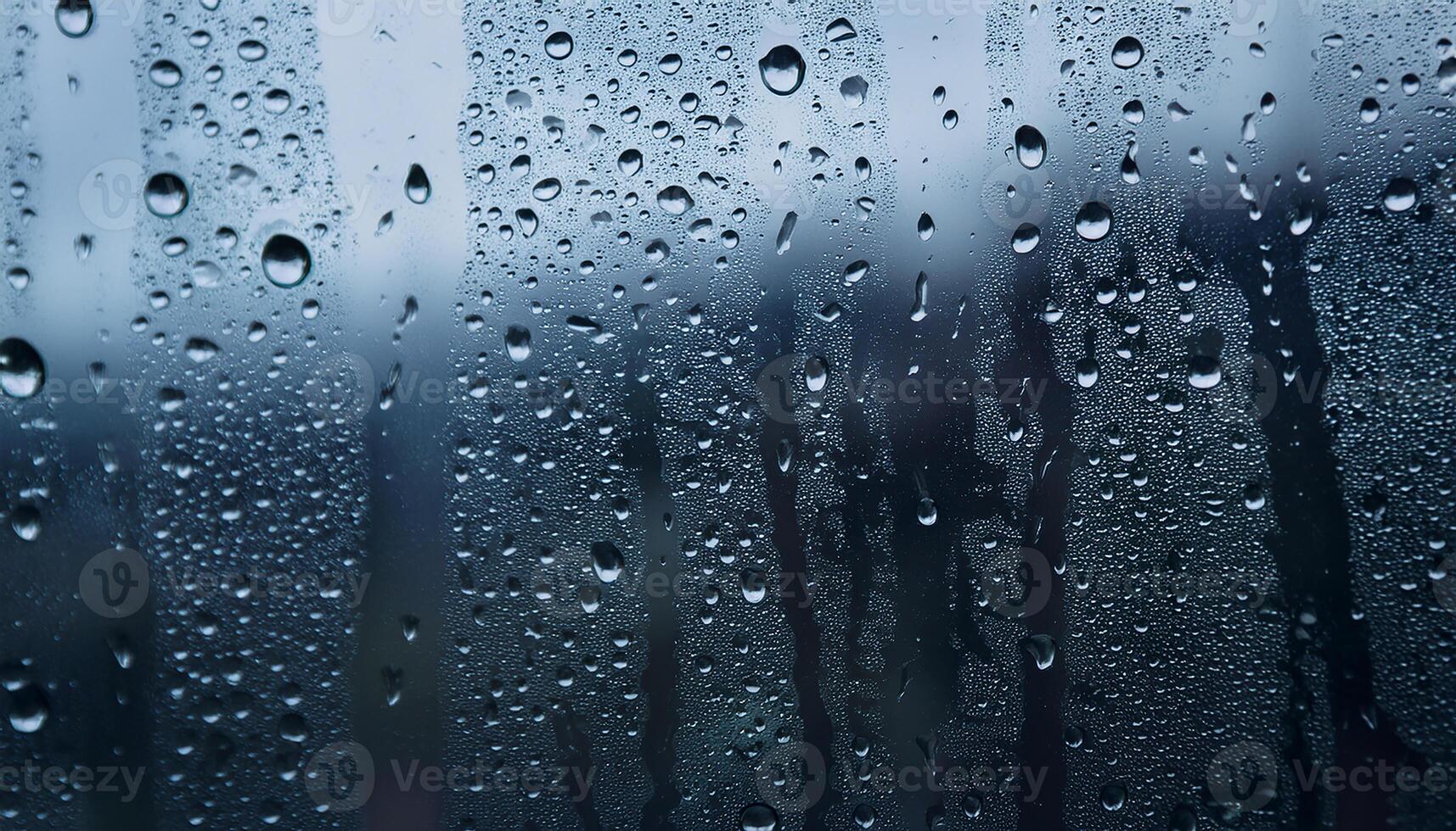 Raindrops on a window photo
