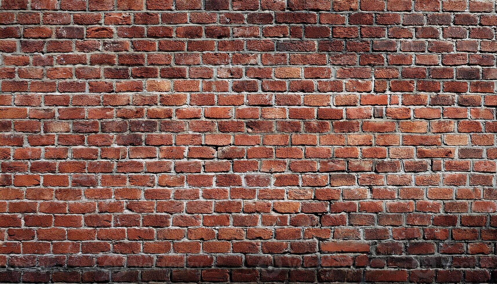 A brick wall is shown in this photo