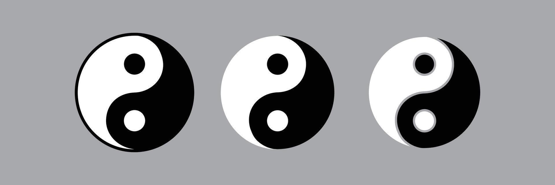 The yin yang symbol, Tai Chi Taoism religion icon, Apps' Ying Yang Balance flat icon vector