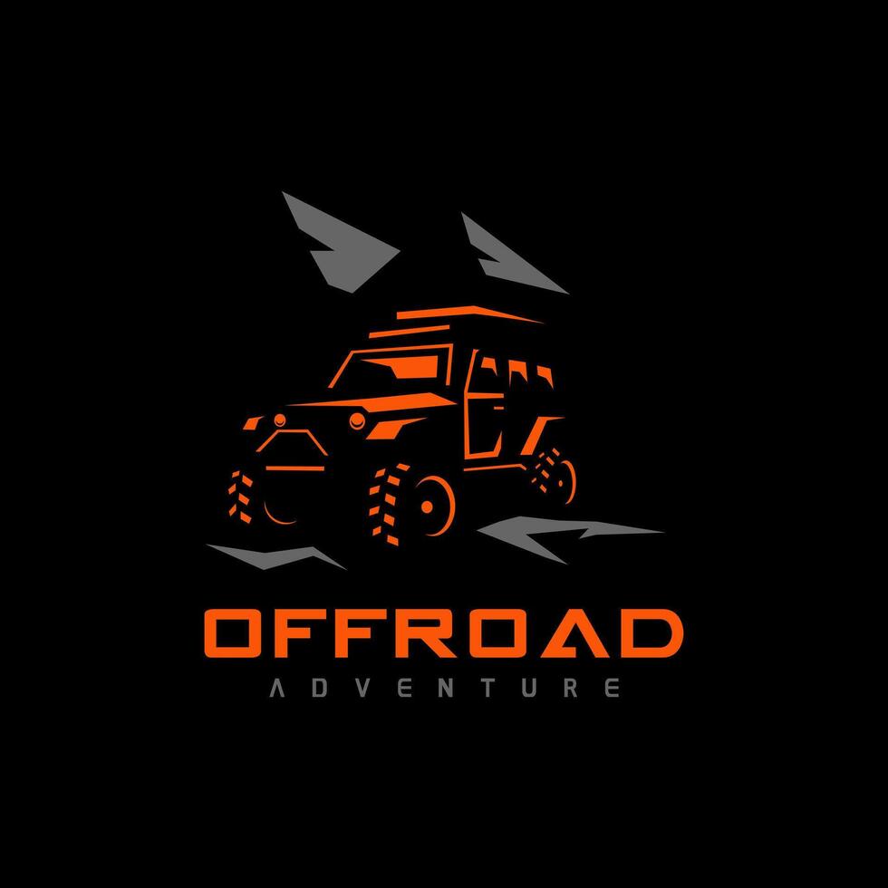 offroad car logo illustration vector