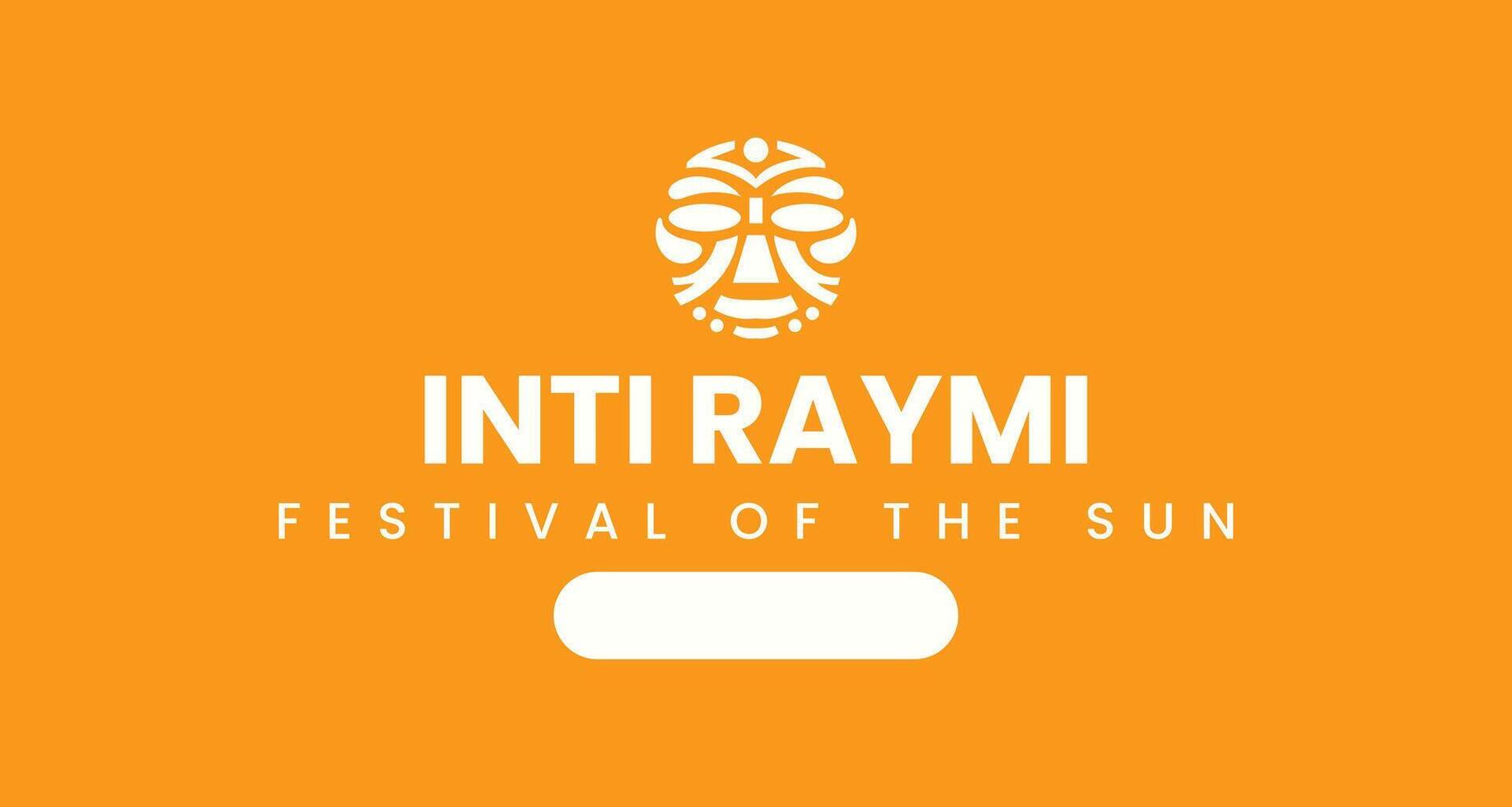 Illustration poster inti raymi unique design template vector