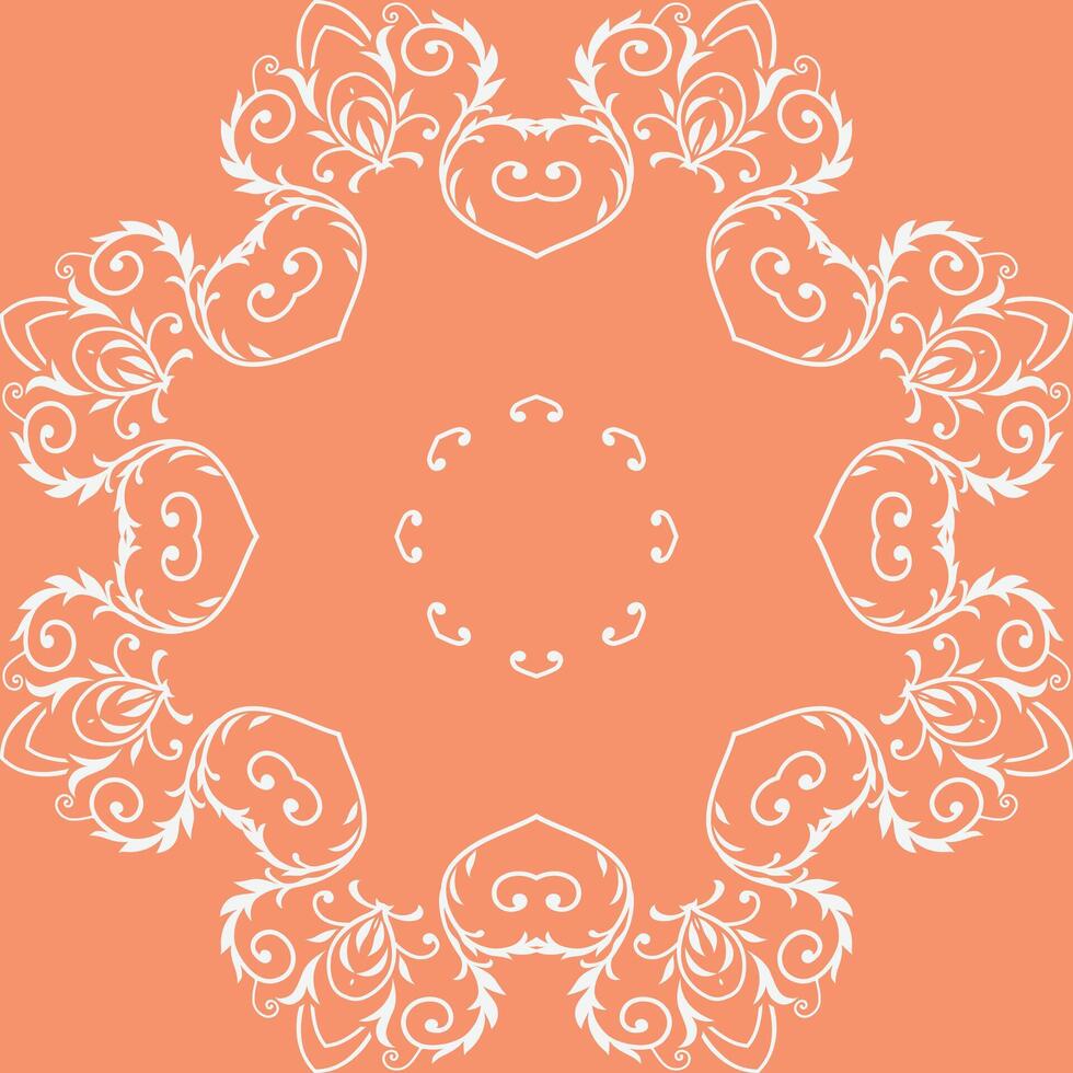 Damask Silk Geometric Pattern Chinese Traditional Pattern Folk Embroidery, Aztec Ornament Print. Design for Carpet, Wallpaper, Clothing, Wrapping, Fabric vector
