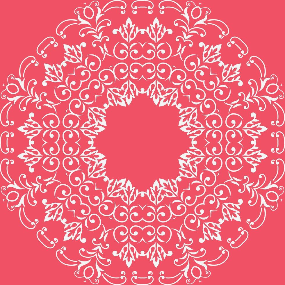 Damask Colour Pakistan Arabic Floral Patternfolk Embroidery, Aztec Ornament Print. Design for Carpet, Wallpaper, Clothing, Wrapping, Fabric vector
