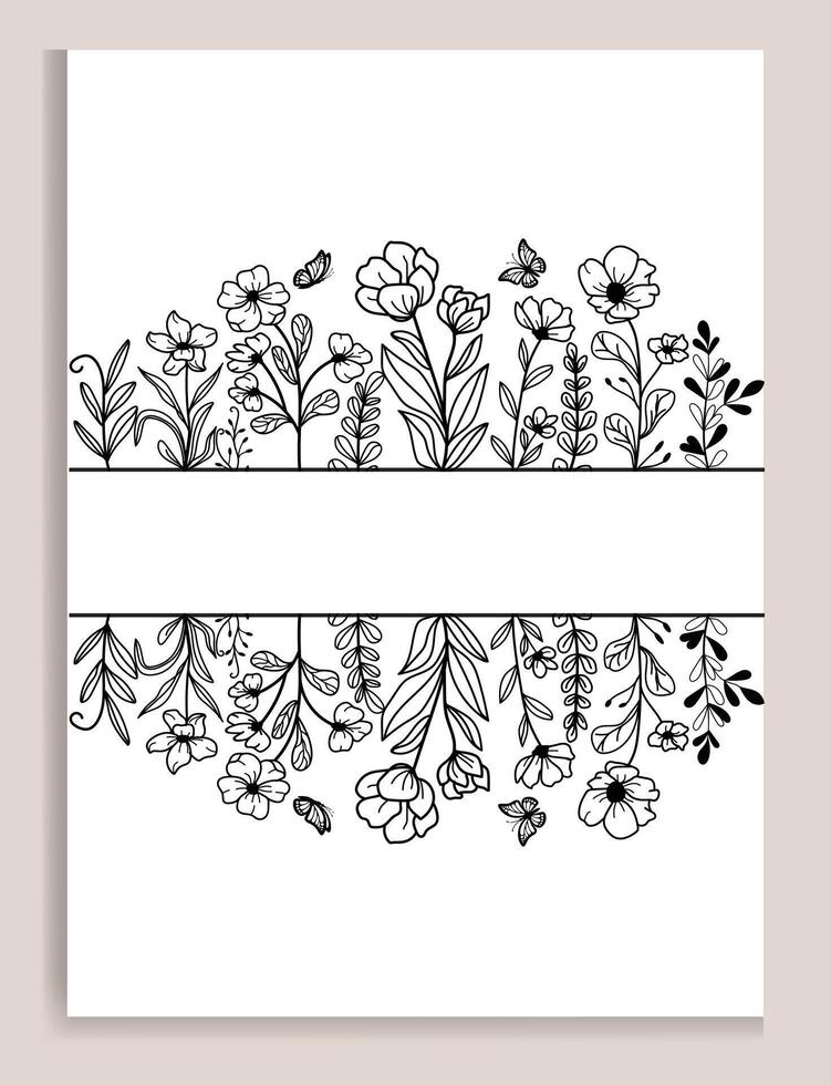 Floral Frame Design dividers, wreaths, border frames frame design vector