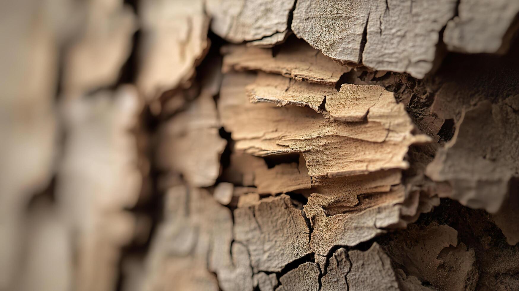 A close up of a wood wall with peeling paint photo