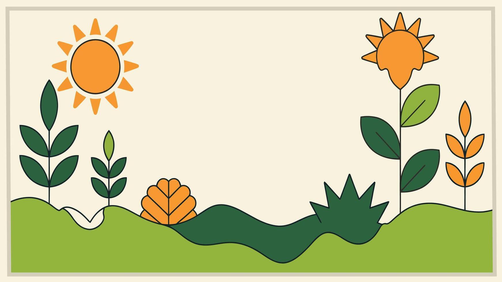 Abstract Nature Inspired Background vector