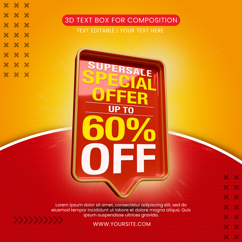 Special Offer promotion for social media post psd