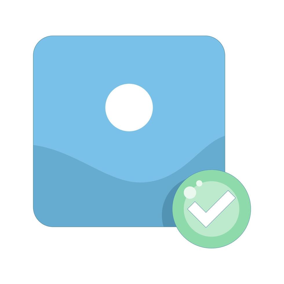image symbol with plus sign, add image button. Minimalist and modern design, suitable for mobile applications, web interfaces and digital projects. Flat icon illustration on background. vector
