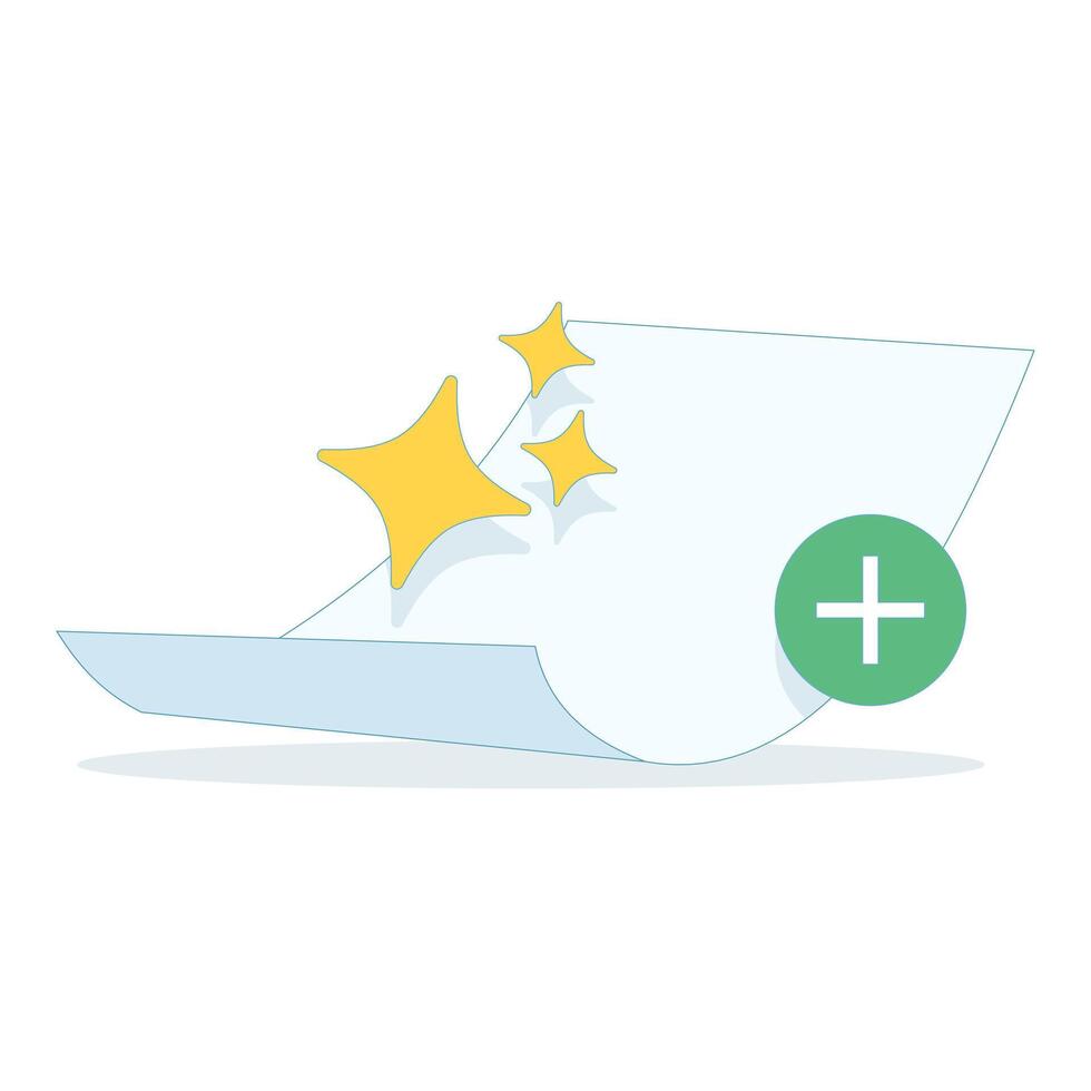 new file concept empty status single icon. to upload or add files. modern graphic element for landing page, ui empty status, infographic, icon. flat cartoon design illustration on background. vector