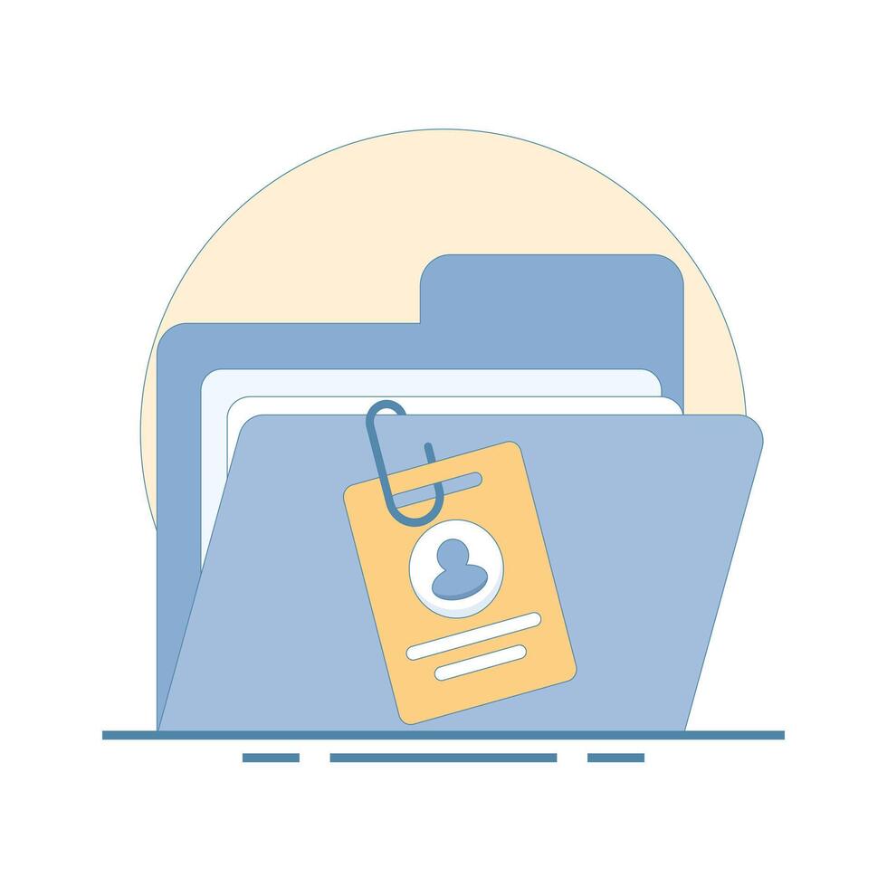 folder with user accounts, which describes login actions to store data and achievements. can be used in connection with personal storage, user access, cloud, or progress tracking. vector