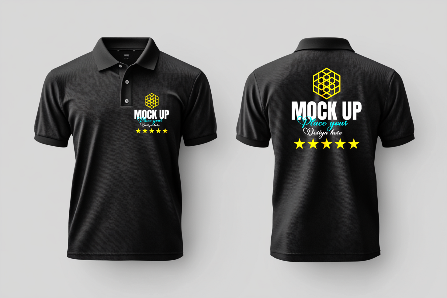 T shirt mockup and polo shirt apparel fashion with dress inspired print t shirt template poloshirt psd