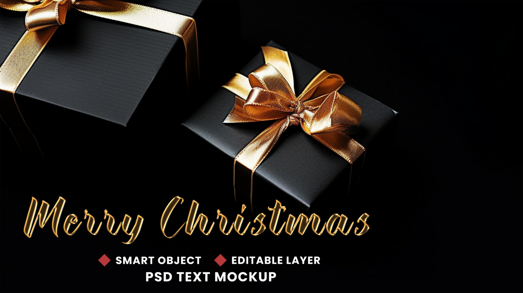 Christmas background with gift box and tree for merry christmas and xmas year joy psd
