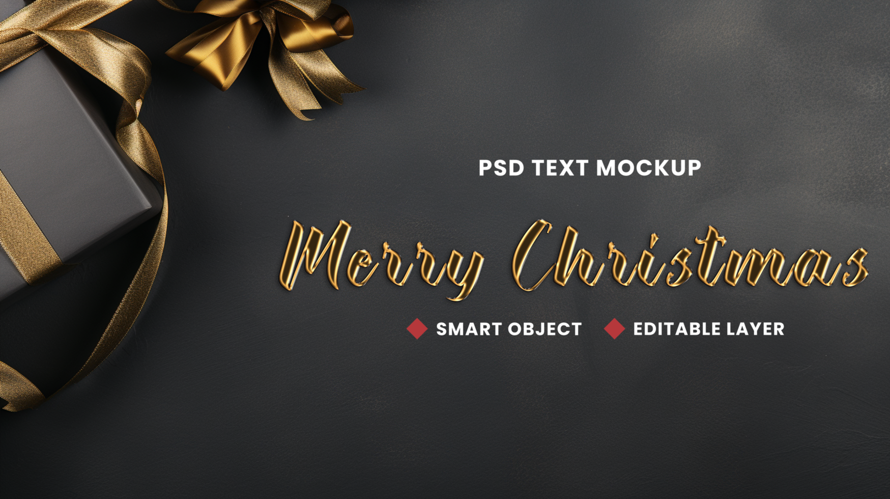 3d baubles and gift box with merry christmas background and xmas year cheer psd