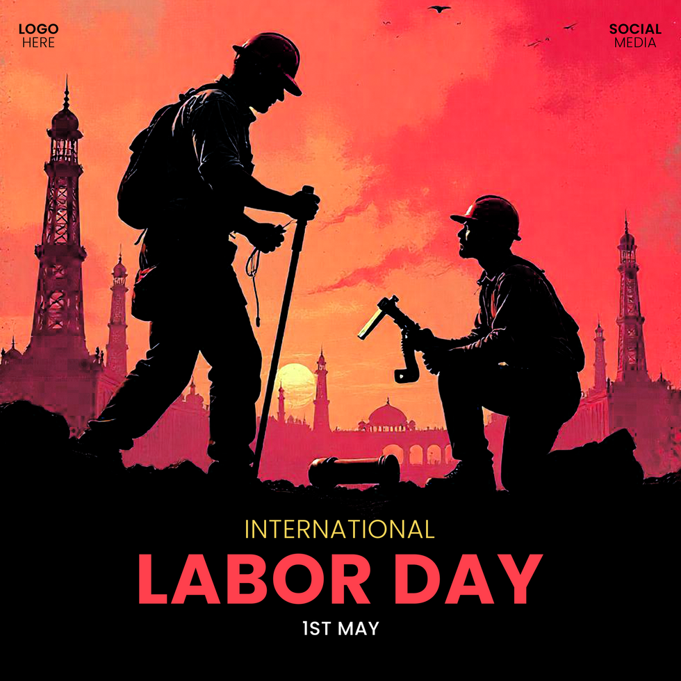 Free Download Template Labor Day Editable Social Media Post 1st May psd