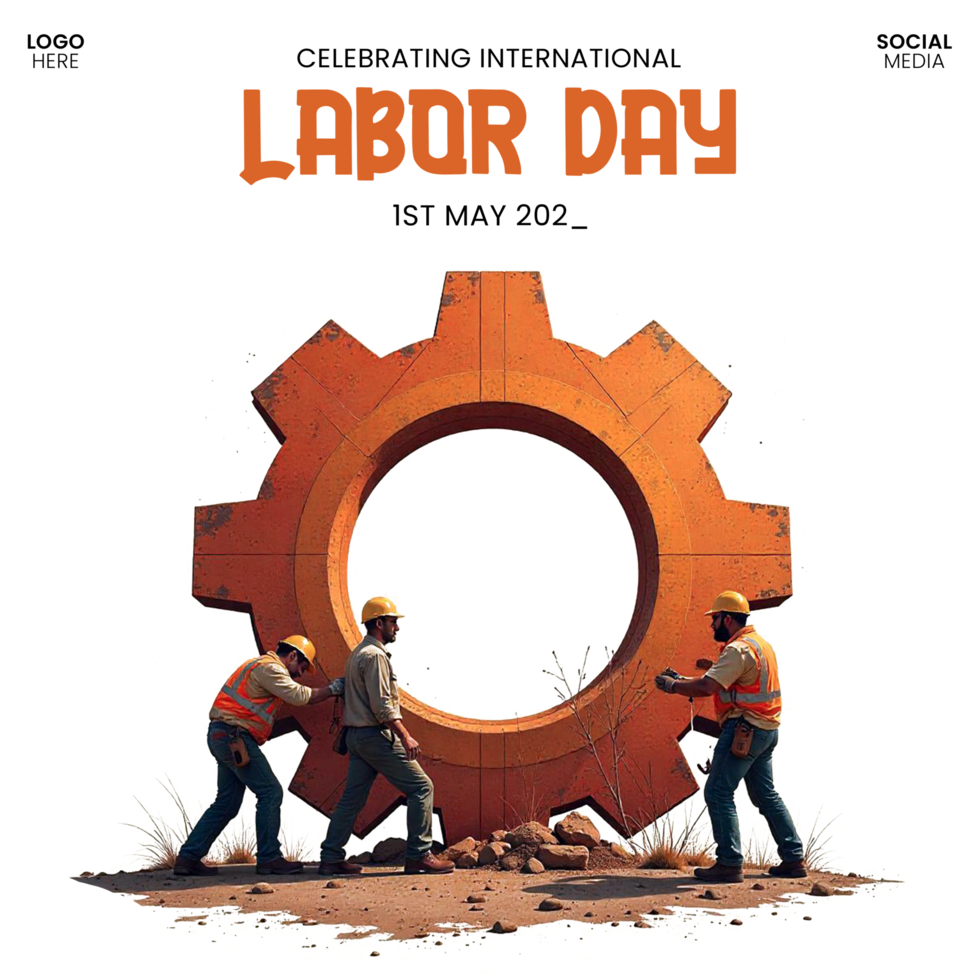 Download Free Template for Labor Day May 1st Editable Social Media Post psd