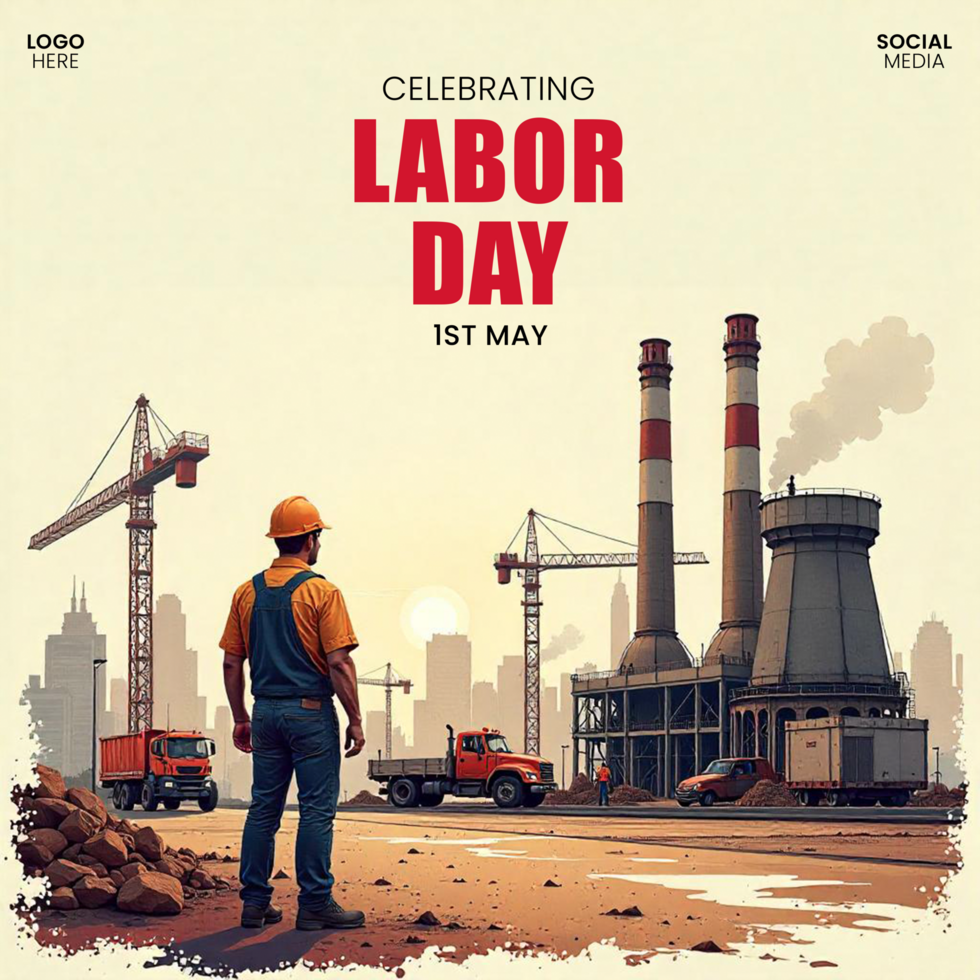 Free Labor Day Template Editable Social Media 1st May Download Post psd