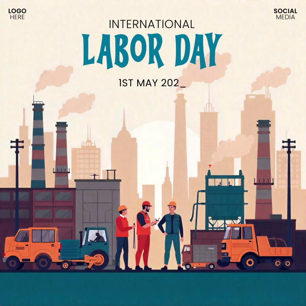 Free 1st May Social Media Template Editable Labor Day Post Download psd