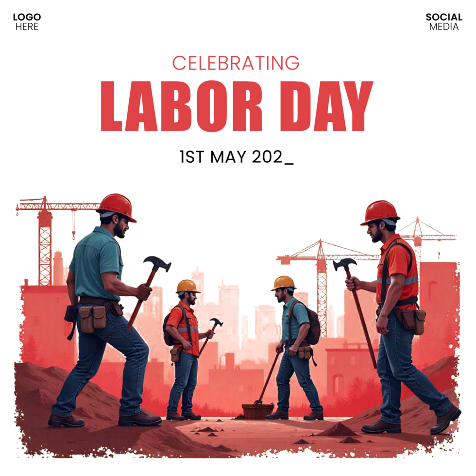 Labor Day 1st May Editable Template Free for Social Media Download Post psd