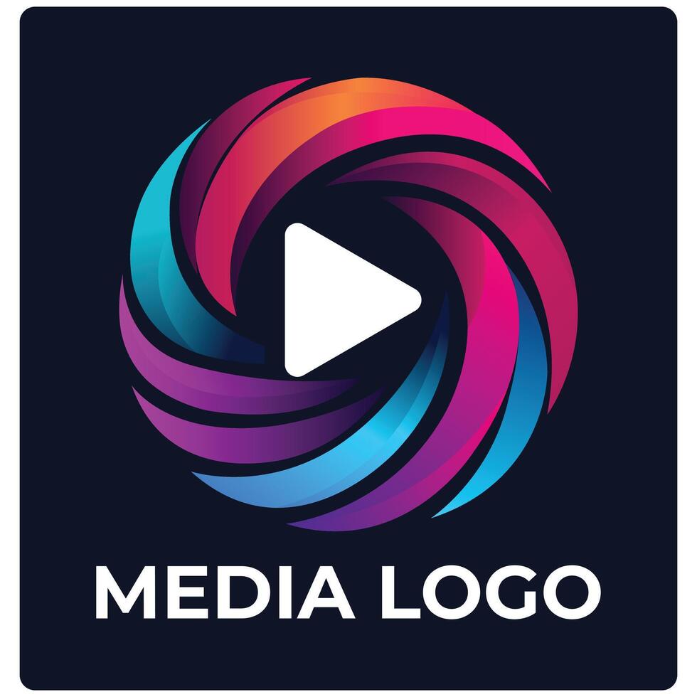 Media Logo Design vector