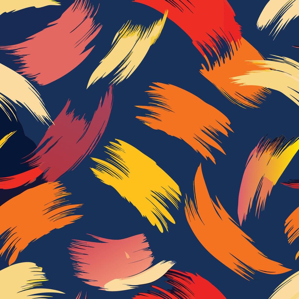 Dynamic Hand Drawn Brushstrokes for Abstract Art and Design vector