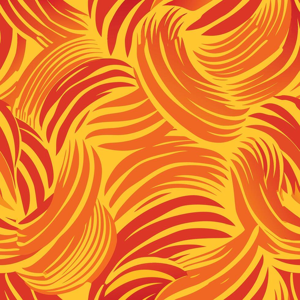 Artistic Ink Brushstrokes in Abstract Wavy Patterns vector