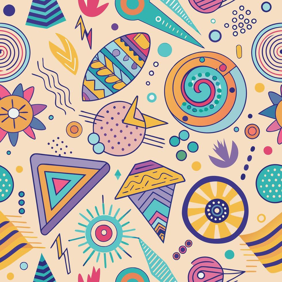 Versatile Seamless Patterns Boasting Ornate Modern Designs vector