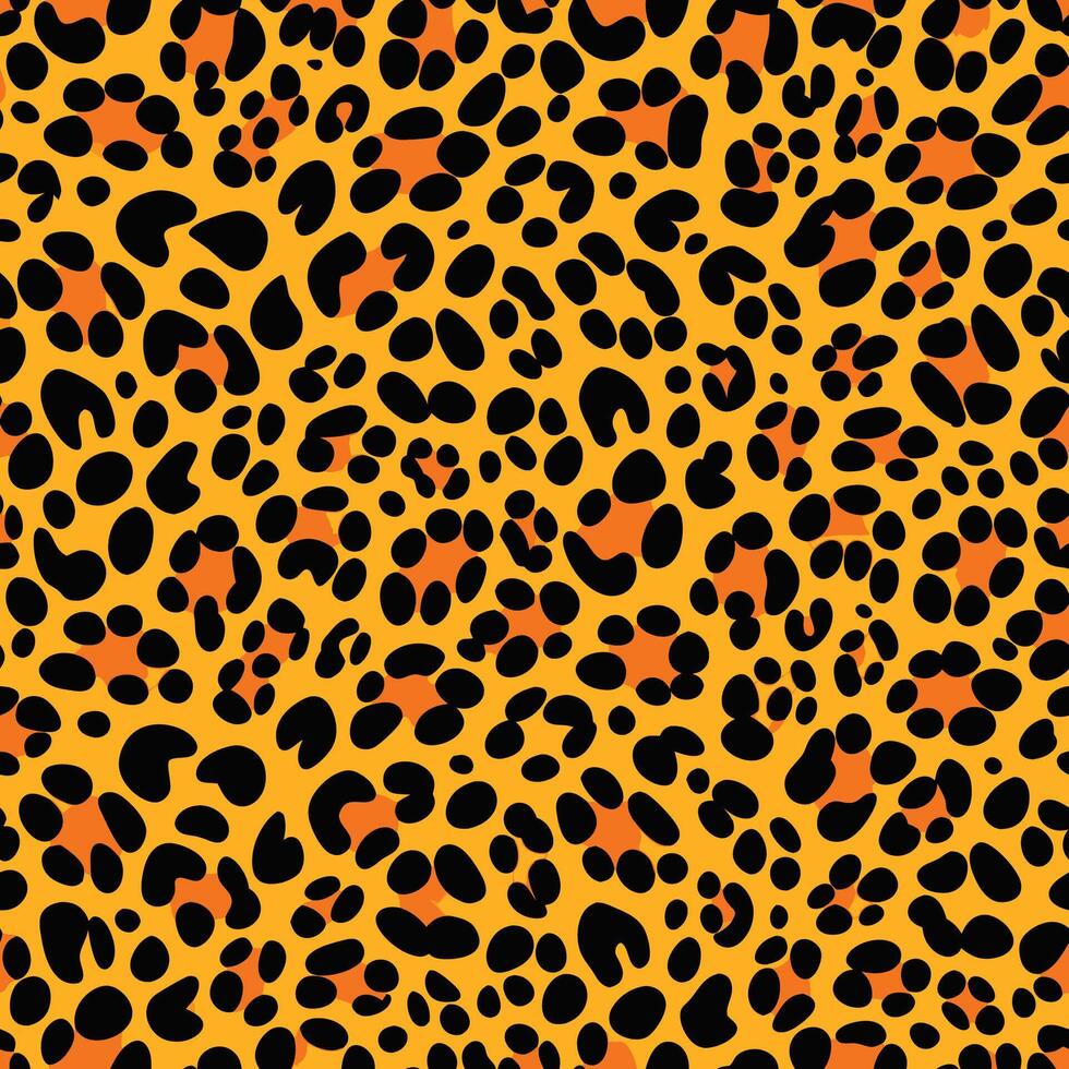 Majestic Seamless Leopard Print Pattern in Vibrant Form vector